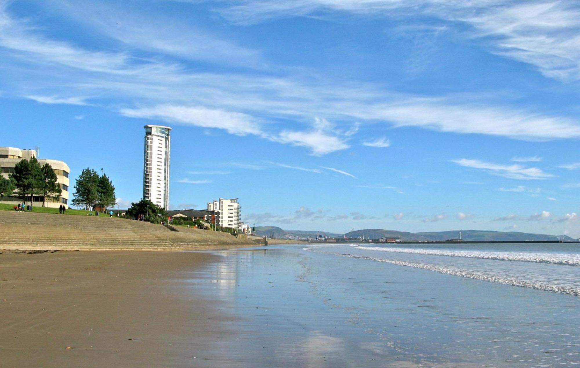 Coastline Apt Nearby The Beach Swansea Exteriör bild